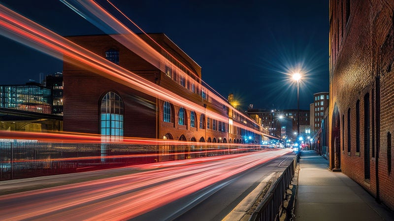 Long exposure taken in the Fort McHenry Tunnel, Baltimore, Maryland. hyper realistic --ar 16:9 --v 6.1 Job ID: ee60e9a2-8a20-47cb-8e51-5f9b1ebfa421