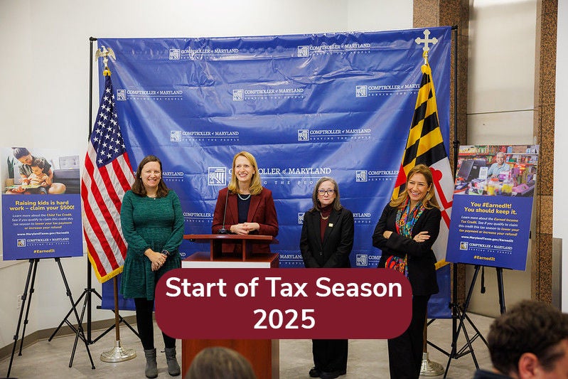 Start of Tax Season in Maryland Video
