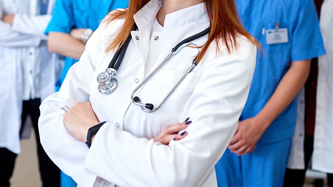 Professional doctor working in hospital 
